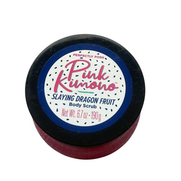 Perfectly Posh Pink Kimono Slaying Dragon Fruit Body Scrub 6.7 Oz * New * - Picture 4 of 10